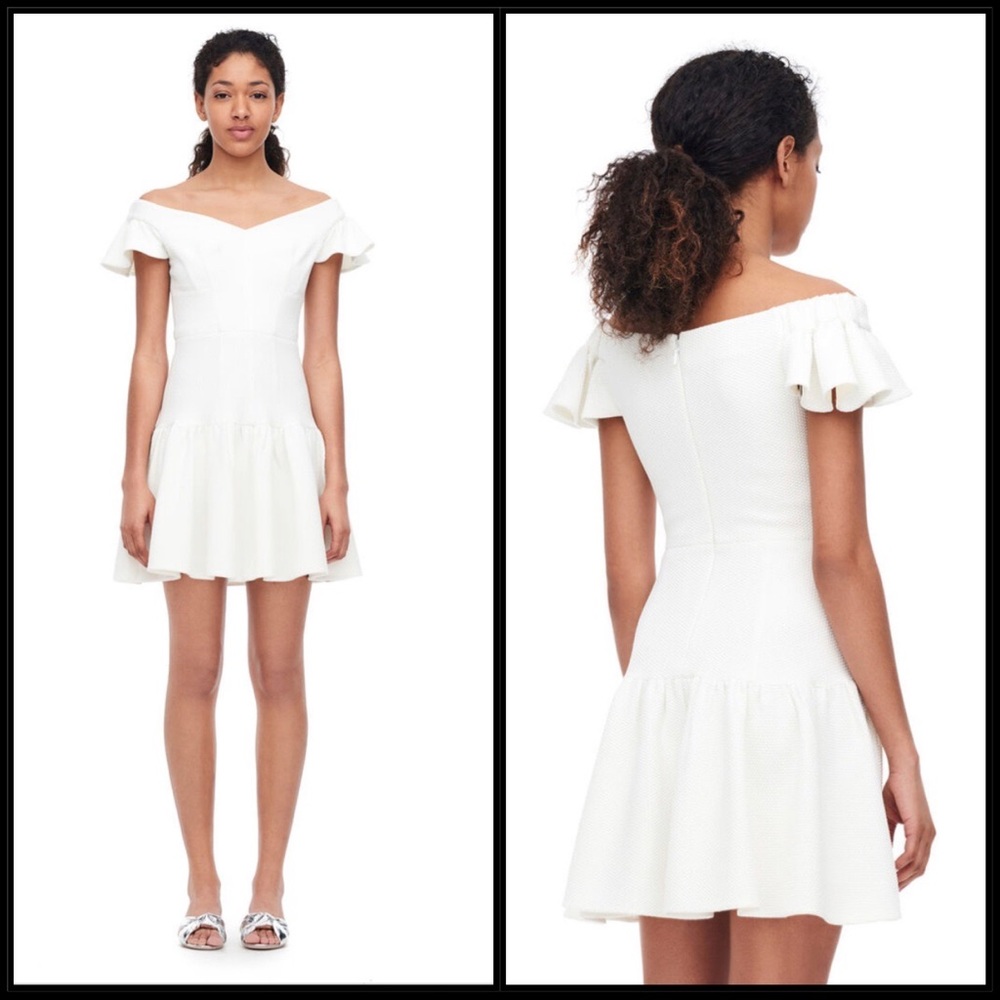 NWT Rebecca Taylor Stretch Texture Mini Dress